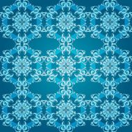 Abstract blue seamless round ornament