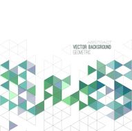 Abstract color triangles poster N13