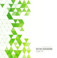 Abstract color triangles poster N14