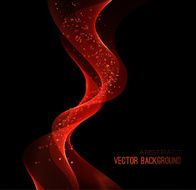 Vector illustration abstract background blue blurred magic neon light curved N4
