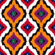 Abstract tribal art ethnic seamless pattern Ikat N2