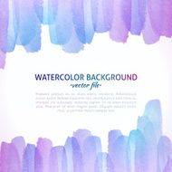 Watercolor Vector Colorful Abstract Background