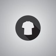 T-shirt symbol flat