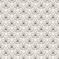 Floral seamless pattern Vector illustration Black and white