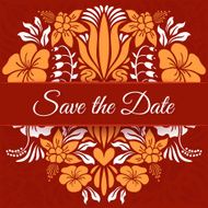 Save the date card N16