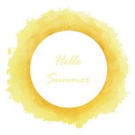 Circle banners Vector illustration yellow orange light color Vi