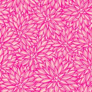 Seamless pattern with flowers Dahlia N10