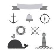 Marine set of icons