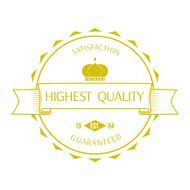 Premium quality labels and badges vector N8