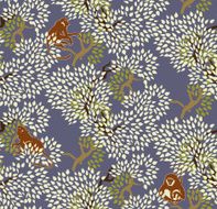 Abstract floral seamless pattern Trees and monkeys Exotic fore
