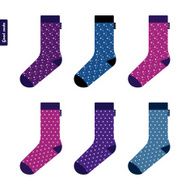 Set of socks with space pattern stars Original design N2