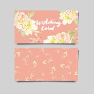Vector invitation card with watercolor flowers Bridal shower N8