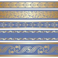 Vector set of decorative ribbon N3