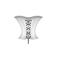 Corset in white and black design