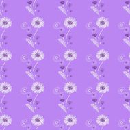 Cute Pastel Dandelion Seamless Vector Pattern
