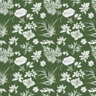 Seamless pattern with herbs N2