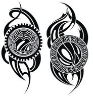 Maori styled tattoo pattern for a shoulder N3
