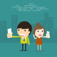 Taking Selfie with Smart Phone