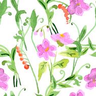 Wild flowers seamless pattern N8