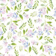 Watercolor flower pattern N149