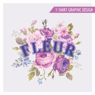 Floral Shabby Chic Graphic Design - for t-shirt fashion prints N14
