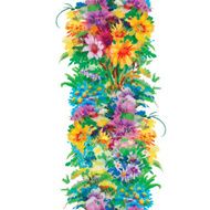 Floral colorful spring flowers seamless pattern N2