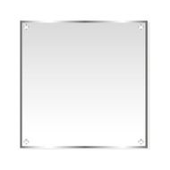 Silver sticker vector isolated object