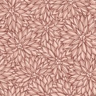 Seamless pattern with flowers Dahlia N11