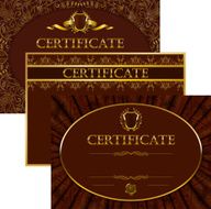 Elegant template of certificate diploma N47
