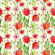 Seamless Floral Pattern N754