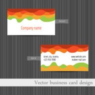 abstract business card template set