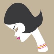 Young woman face N2