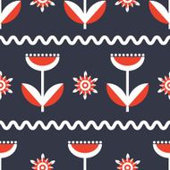 seamless pattern ethnic floral N2