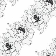 Watercolor hand drawn colorful flowers seamless pattern N6