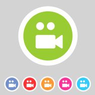 Flat game graphics icon camera N2