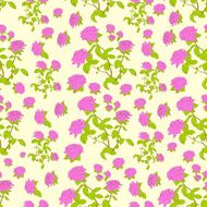 Pink Rose Flower Seamless Pattern Background