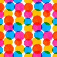 Seamless pattern with watercolor painted elements N2