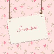 Floral vintage card