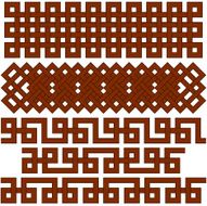 Oriental geometrical seamless borders N5