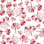 crazy beautiful watercolor pattern of leaves handmade painted N5