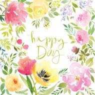 Greeting card with tulips N7