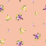 Watercolor flower pattern N151
