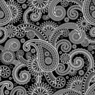 seamless pattern with paisley N4