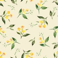 Watercolor flower pattern N152