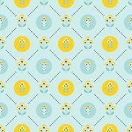 Seamless floral patern with abstract flowers N17
