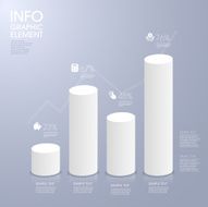 modern vector abstract bar chart infographic elements N7