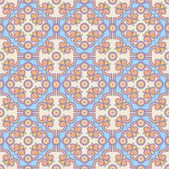 retro orange and blue pattern