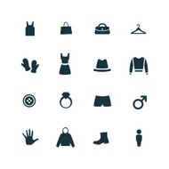 clothes icons set N6
