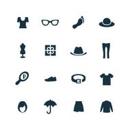 clothes icons set N7