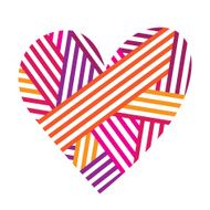 Valentines Day Abstract heart Mothers day Wedding Vector illustration